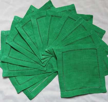 7 15x15cm green linen (1)